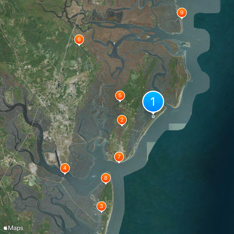 Sea Island Map