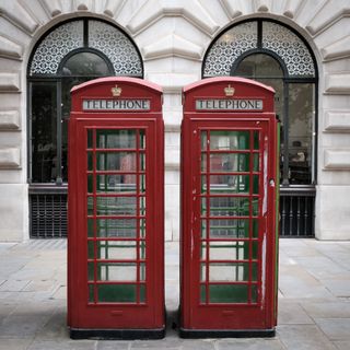 A Pair Of K6 Telephone Kiosks, Royal Exchange Buildings