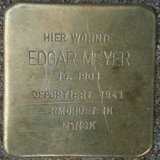 Stolperstein dedicated to Edgar Meyer