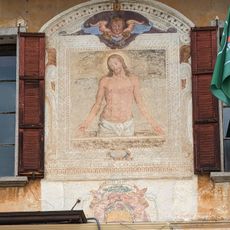 Iglesia de culto católico, mural, obra de arte