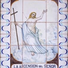 Ceramic panel of the Ascension of Jesus