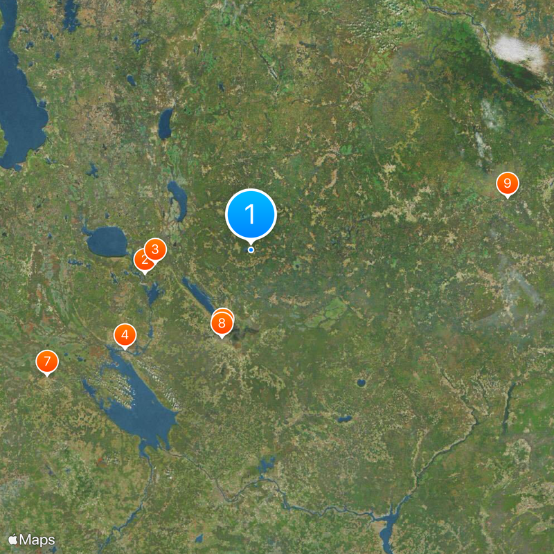 Óblast de Vólogda Mapa