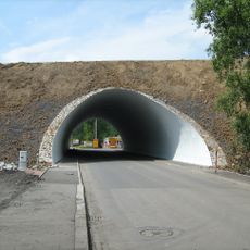 Most silnice I/56 přes Palackého ulici v Ostravě