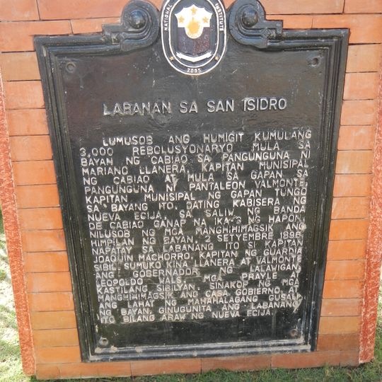 Battle of San Isidro historical marker