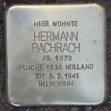 Stolperstein dedicated to Hermann Bachrach