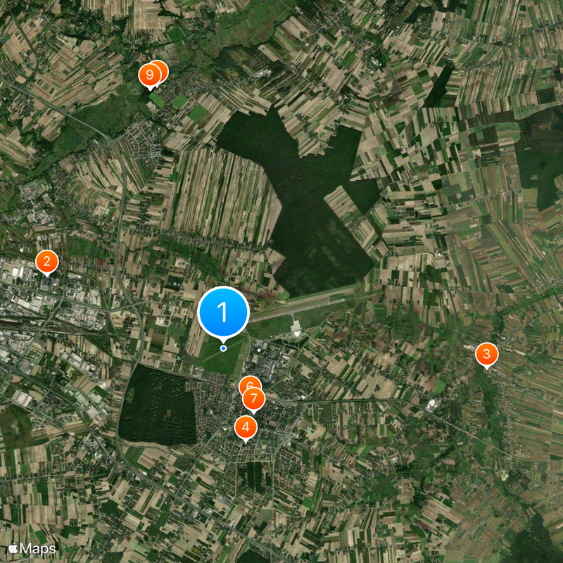 Lublin Airport Map