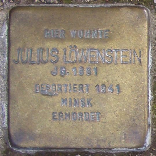 Stolperstein voor Julius Löwenstein