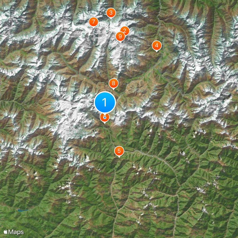 Georgische militaire weg Kaart