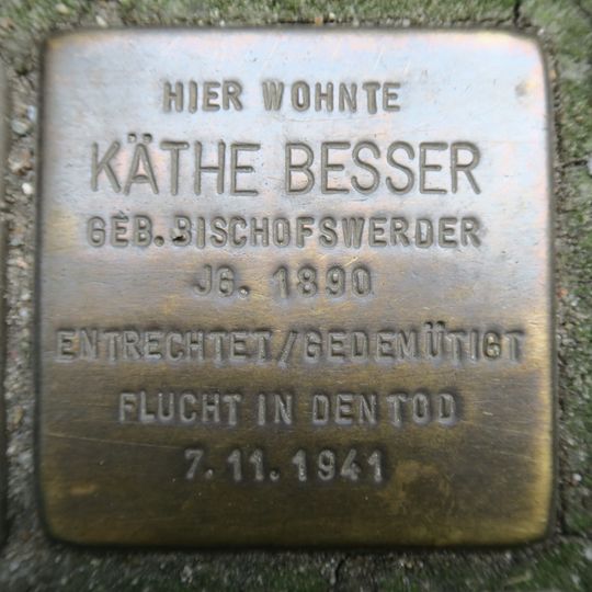 Stolperstein en memoria de Käthe Besser