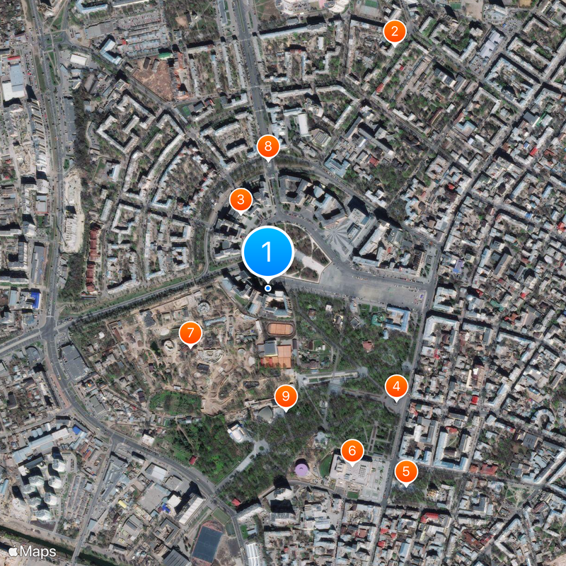 National University of Kharkiv Map