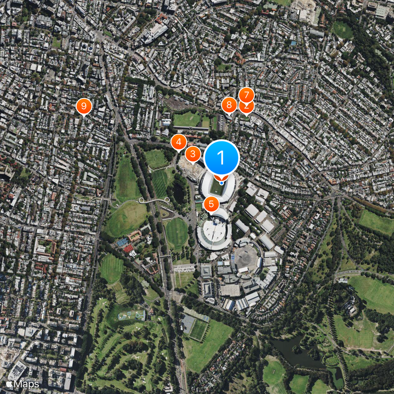 Sydney Football Stadium II Mapa