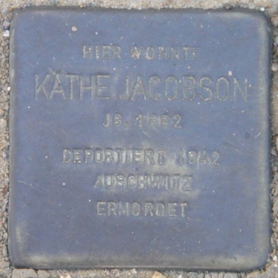 Stolperstein en memoria de Käthe Jacobson