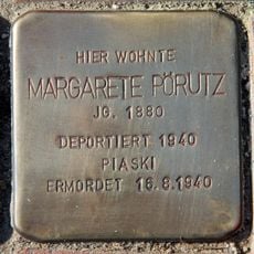 Stolperstein dedicated to Margarete Pörutz