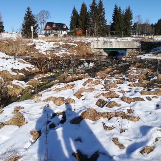 Most přes Filipohuťský potok u Filipovy Huti