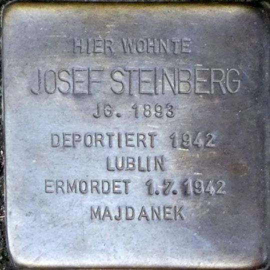 Stolperstein en memoria de Josef Steinberg