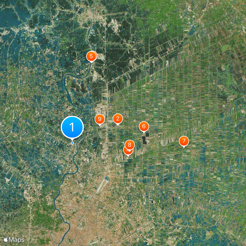 Changwat Pathum Thani Kaart