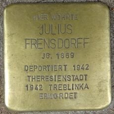 Stolperstein en memoria de Julius Frensdorff
