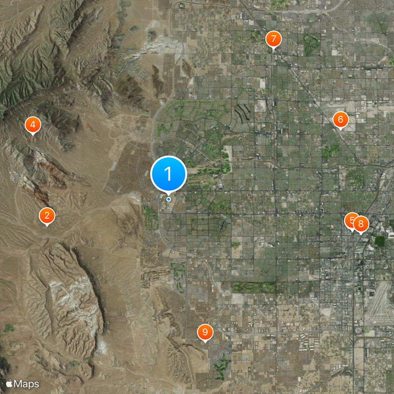 Las Vegas Ballpark Map