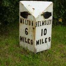 Mile Post At Southern End Of Balkside