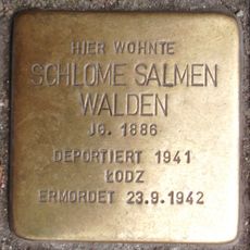 Stolperstein dedicated to Schlome Salmen Walden