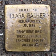 Stolperstein dedicated to Clara Bacher