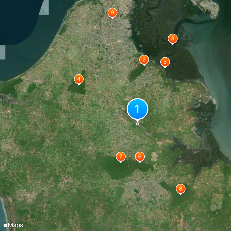 Aeropuerto Internacional Yundum Mapa