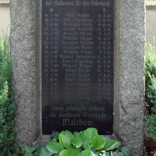 Denkmal für die Gefallenen des Ersten Weltkrieges Dorfstraße