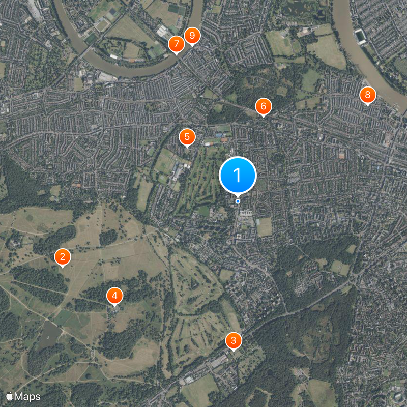 University of Roehampton Map