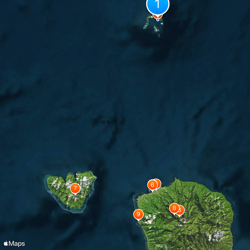 The Brando Resort Map