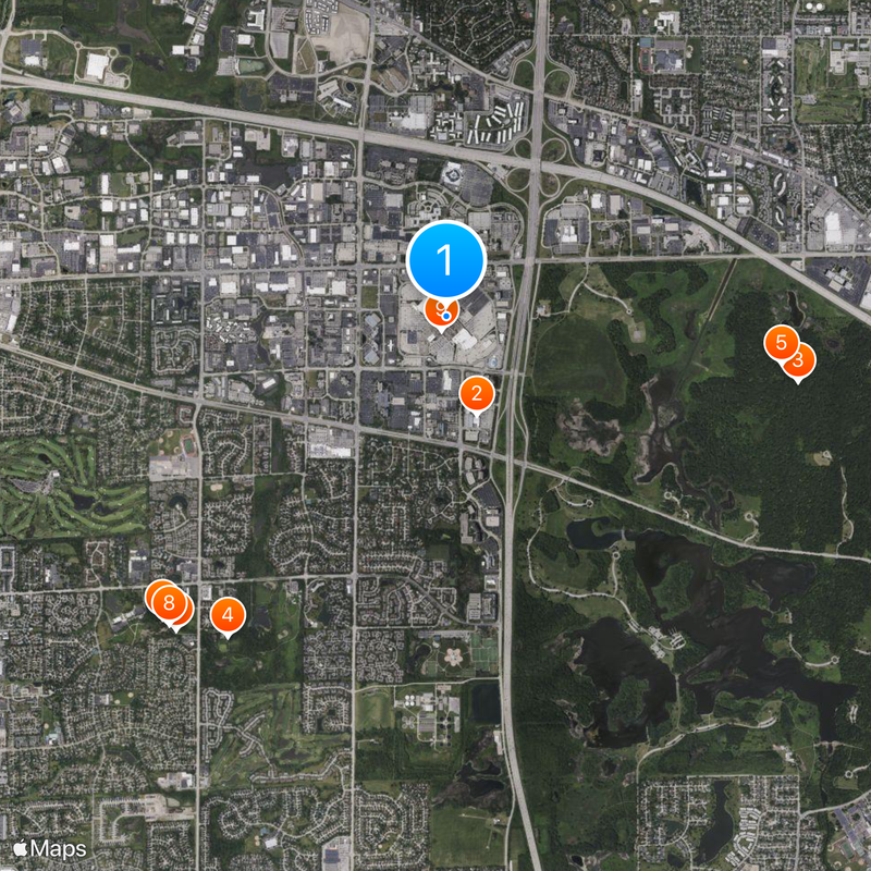 Woodfield Mall Carte