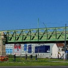 Eisenbahnbrücke, Otto-Wagner-Brücke über die Wienzeile samt Anschlussbauwerken