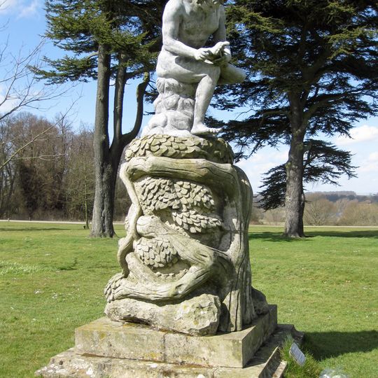Pedestal And Statue Of Spinario