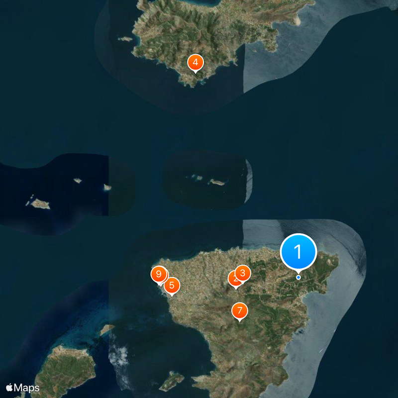 Temple of Aphaea Map