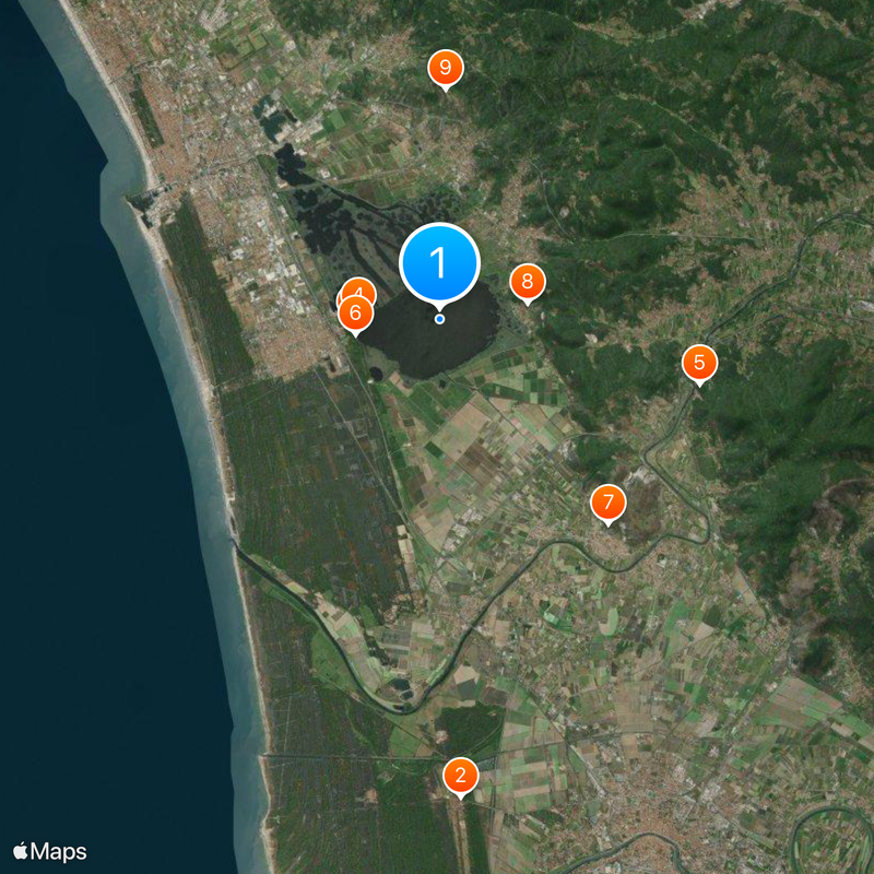 Lago di Massaciuccoli Map