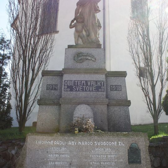 Památník obětem 1. sv. války v Brtnici