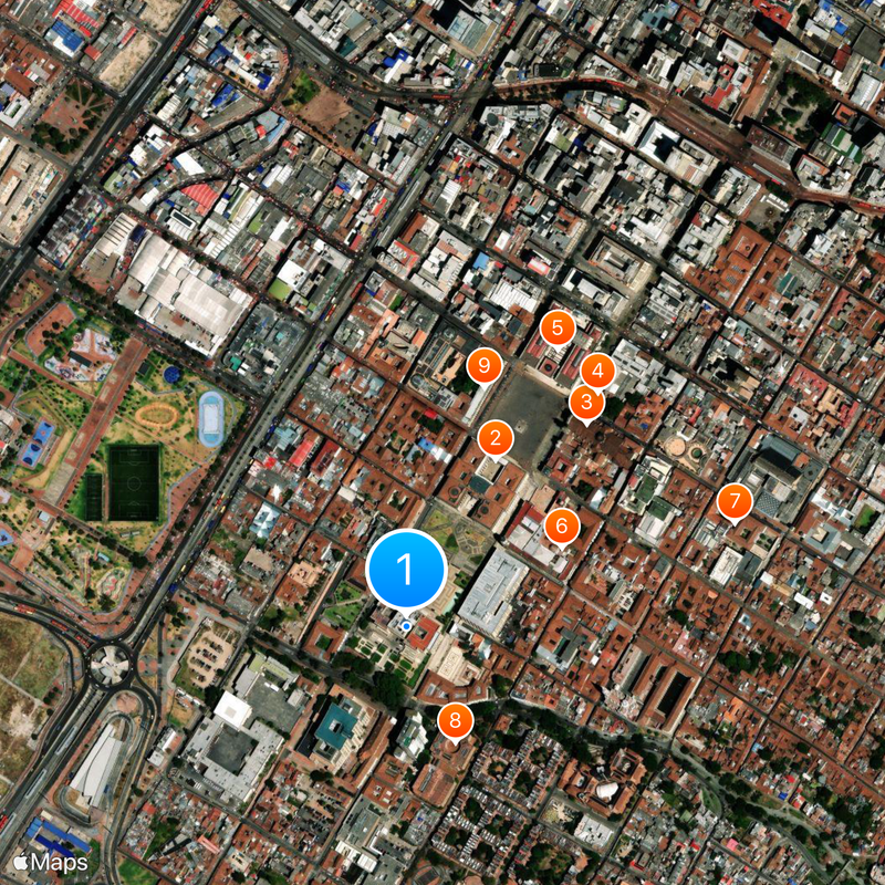 Casa de Nariño Kaart