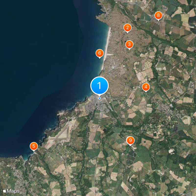 Perranporth Map