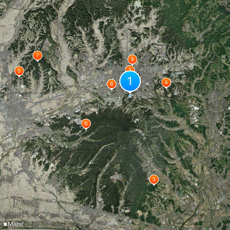 Kakegawa Kachouen Kaart