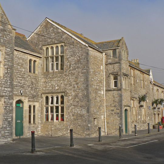 The Old School, including attached walling