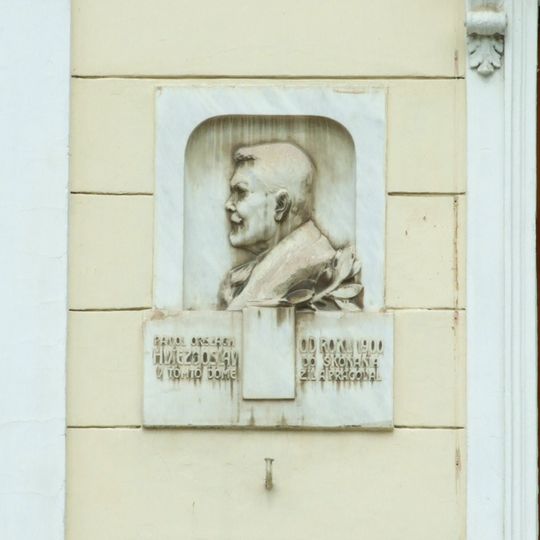 Hviezdoslavov dom, Novákov dom, tabuľa pamätná