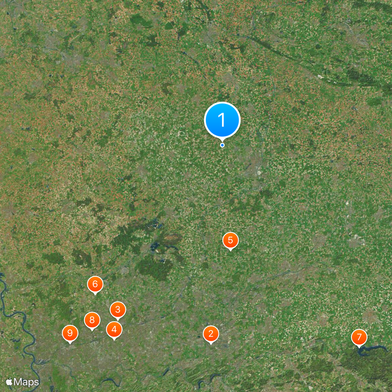 Regierungsbezirk Münster Karte
