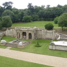 Baroque Terrace Fountain And Statues 25 Metres South East Of Harlaxton Manor