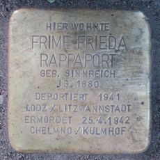 Stolperstein en memoria de Frime Frieda Rappaport