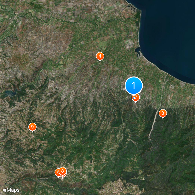 Corigliano Calabro Mapa