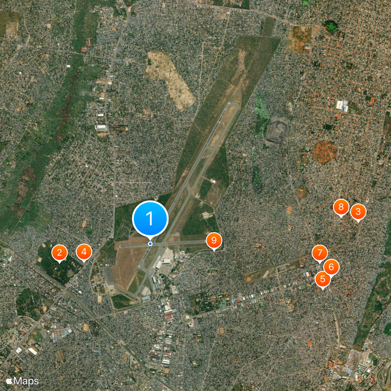 Aeroporto Internacional de Maputo Mapa