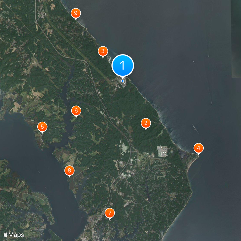Calvert Cliffs Nuclear Power Plant Map