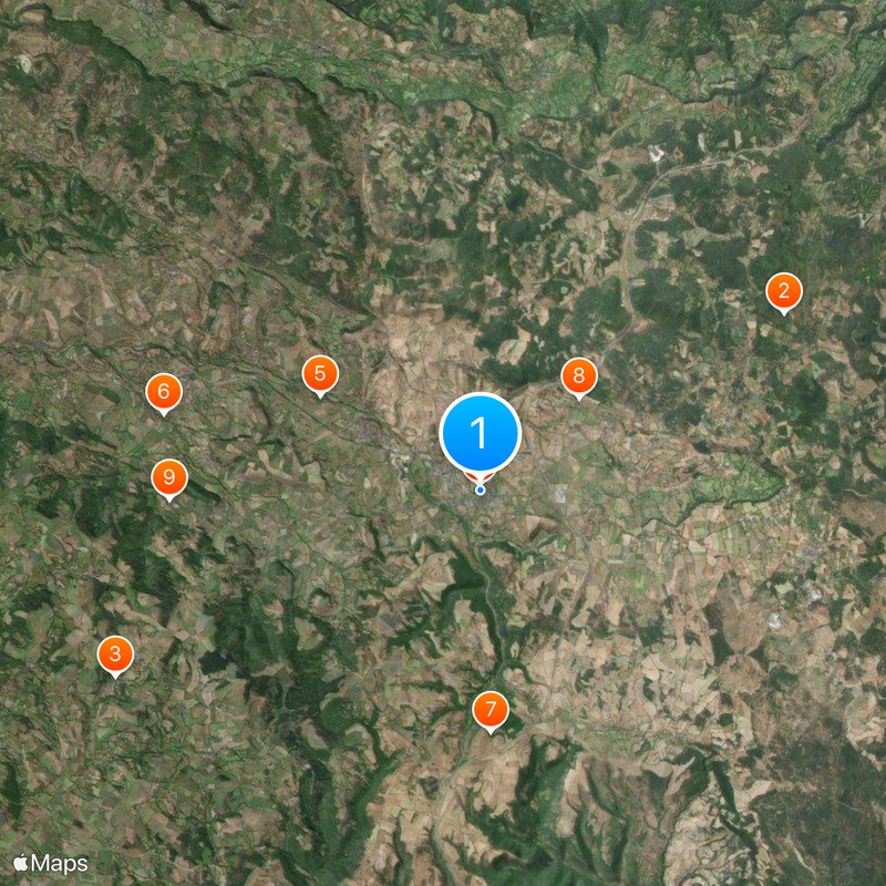 Maison de Jeanne Karte