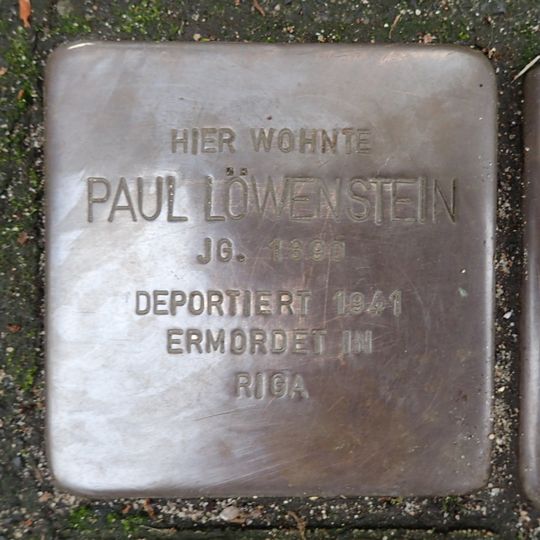 Stolperstein em memória de Paul Löwenstein