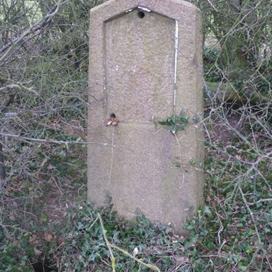 Milestone, E of Burnt Walls