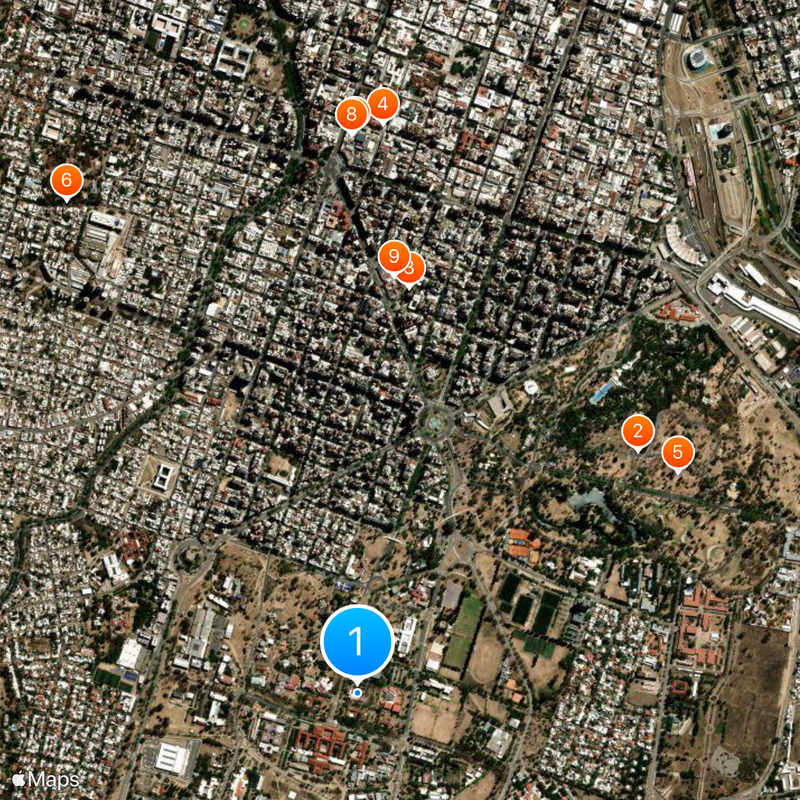 National University of Córdoba Map